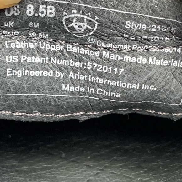 Ariat Floral Leather Comfort ATS Clogs 8.5 Western Casual Bohemian Classic Boho - Picture 10 of 15